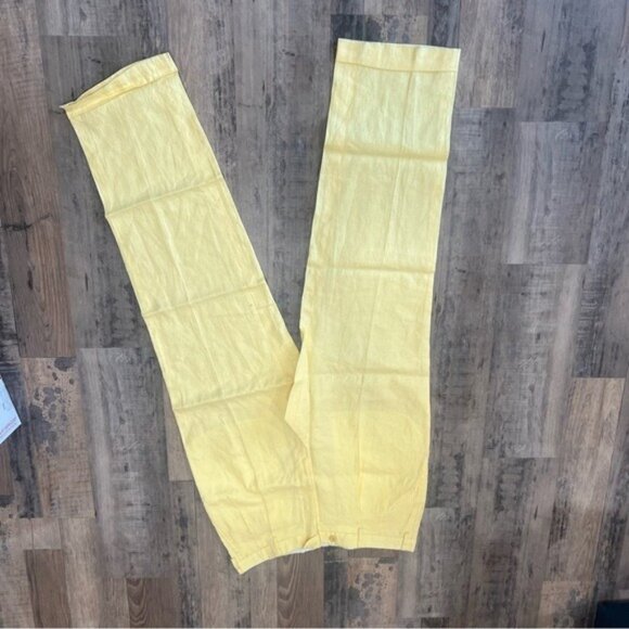 Brioni Cannes Yellow Linen Pants | 100% Linen | Made in Italy | Size 36 - Picture 7 of 13